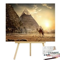 رسم اللوحة بالأرقام - الأهرامات