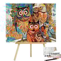 رسم اللوحة بالأرقام - البومة