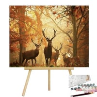 رسم اللوحة بالأرقام - الغزلان