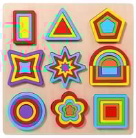 لعبة التركيب والمطابقة الخشبية