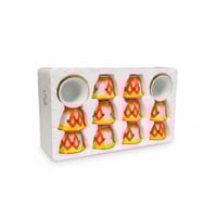 فناجيل قهوة غضار احمر