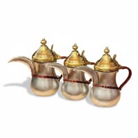 طقم دلال حب الرمان نحاس