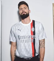 تيشيرت ميلان الايطالي الابيض 2024-2023