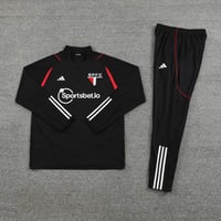 طقم ساو باولو الاسود بلوفر كم طويل نص سحاب 2024-20...