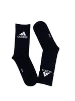 شراب نص ساق ماركة اديداس اسود