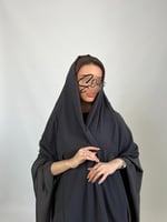 حرير بشت رمادي