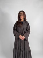 عبايه رمادي ركامه