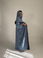 دبل فيس ( سماوي - أسود )