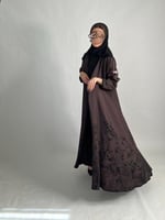 دبل فيس مشجر (بني غامق - أسود)