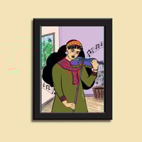 صورة في إطار | عازفة الكمنجة