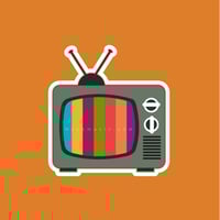 ستيكر تلفزيون قديم