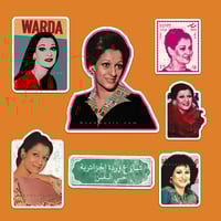 مجموعة ستيكرات وردة الجزائرية