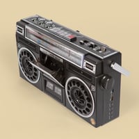 مسجّل - مشغّل كاسيت | أسود