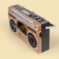 مسجّل - مشغّل كاسيت | ذهبي