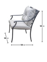 كرسي معدني خارجي