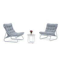 جلسة خارجية ل شخصين مع طاولة دائرة BY-S002 3PCS SO...