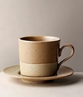 فنجان اسبريسو فخاري يدوي بطراز ياباني ساحر