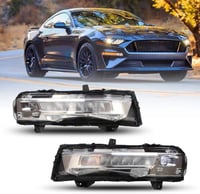 طقم كشاف ضباب ابيض موستنج 2018-2023