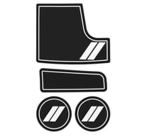 غطيان بشعار 4 قطع مانع الانزلاق لون ابيض تشارجر 20...