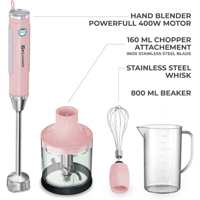 مولر كوخ 4 في 1 خلاط يدوي بقدرة 400 واط لون وردي