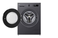 غسالة ال جي اتوماتيك تعبئة امامية 7 كجم بخار، اسود