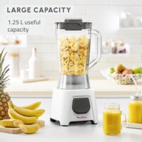 خلاط مولينكس مطحنة بلاستيك ابيض 450 واط 1.5 لتر