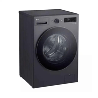 غسالة ال جي تعبئة امامية 15 كجم واي فاي، فضي غامق