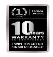 ثلاجة هاير دولابي 17.8 قدم، 504 لتر، إنفرتر ابيض