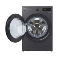 غسالة ال جي تعبئة امامية 15 كجم واي فاي، فضي غامق