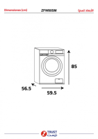 غسالة زترست 8 كيلو 15 برنامج سيلفر