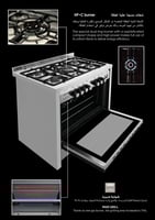 فرن جليم غاز 60*100، (5) عيون غاز، مروحة، مقلاة هو...