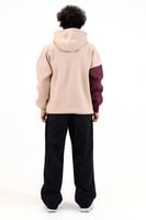 هودي OW BLEND - بيج عنابي