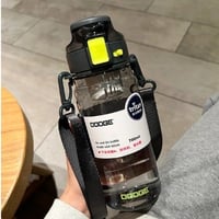 زجاجة مياه بلاستيكية رمادي مظلم 700مل