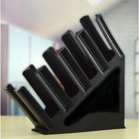 حامل بلاستيكي للأكواب مناسب للمقاهي اسود