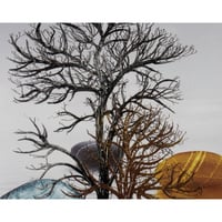 لوحة مودرن بإطارخشبي أسود