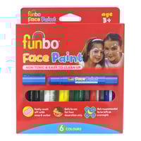 علبة ألوان الوجه 6 ألوان من funbo