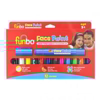 علبة ألوان الوجه 12 لون من funbo