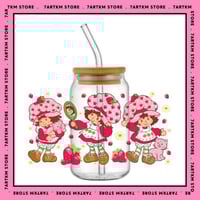كاس زجاج - strawberry shortcake 2