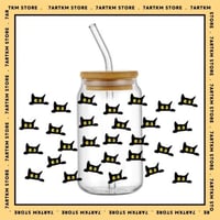 كاس زجاج - القطط الصغيره