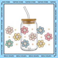 كاس زجاج - الوردات المبتسمه