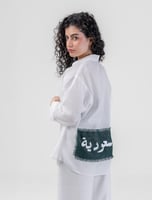 قميص كتان كم طويل