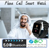 ساعة رياضية ذكية للرجال والنساء 1.85 انش تعمل بالل...