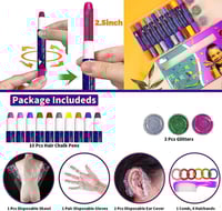 طبشور صبغة مؤقتة لشعر البنات من كاستويف، لون شعر م...