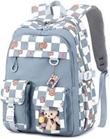 شنطة ظهر من جنيريك لطيفة للاطفال بتصميم كاروهات لل...