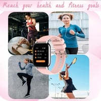 ساعة رياضية ذكية للرجال والنساء 1.85 انش تعمل بالل...