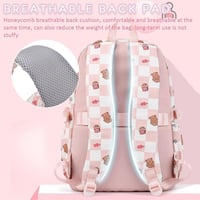 شنطة ظهر من جنيريك لطيفة للاطفال بتصميم كاروهات لل...