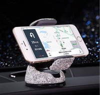 حامل هاتف السيارة 360 درجة المصنوع من أحجار الراين...