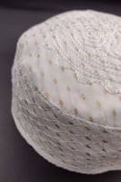 طاقية قصب منقط ذهبي