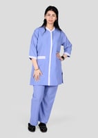 زي عاملات كشميري بفتحة رقبة مريحة