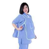 طقم عاملة منزل كاروهات 3 قطع